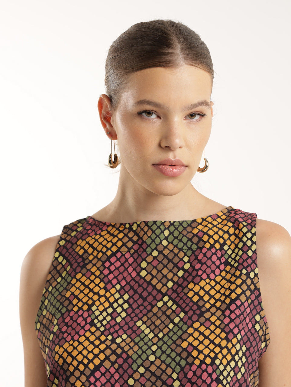 RELAXED TANK / SAGE SNAKESKIN