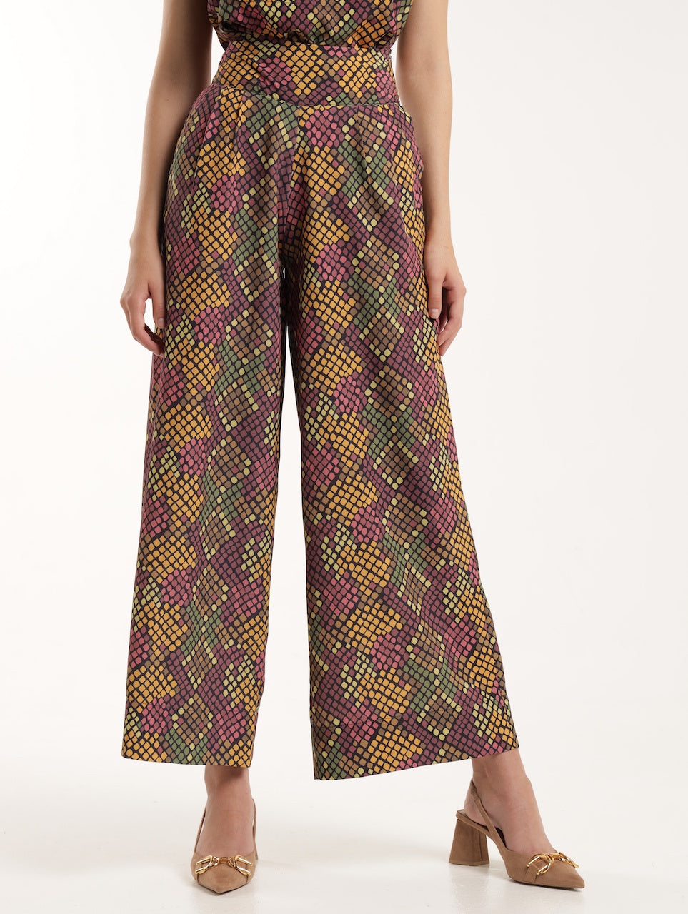 PALAZZO / SAGE SNAKESKIN