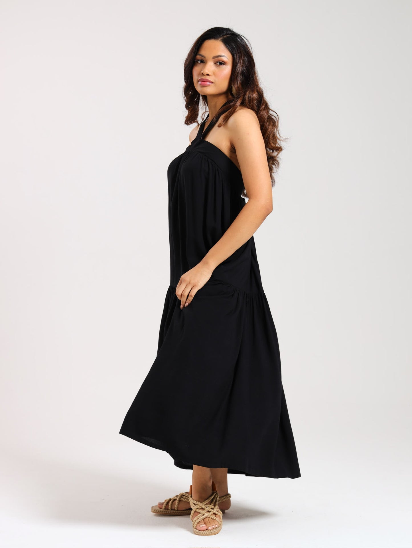 CABO MAXI DRESS / EBONY
