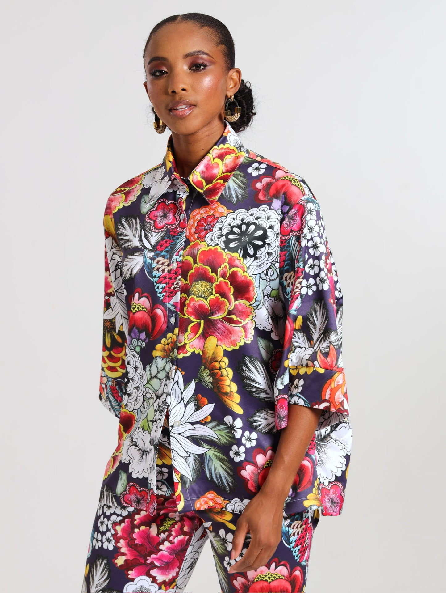 BOXY SHACKET / SAVANNA FLORA