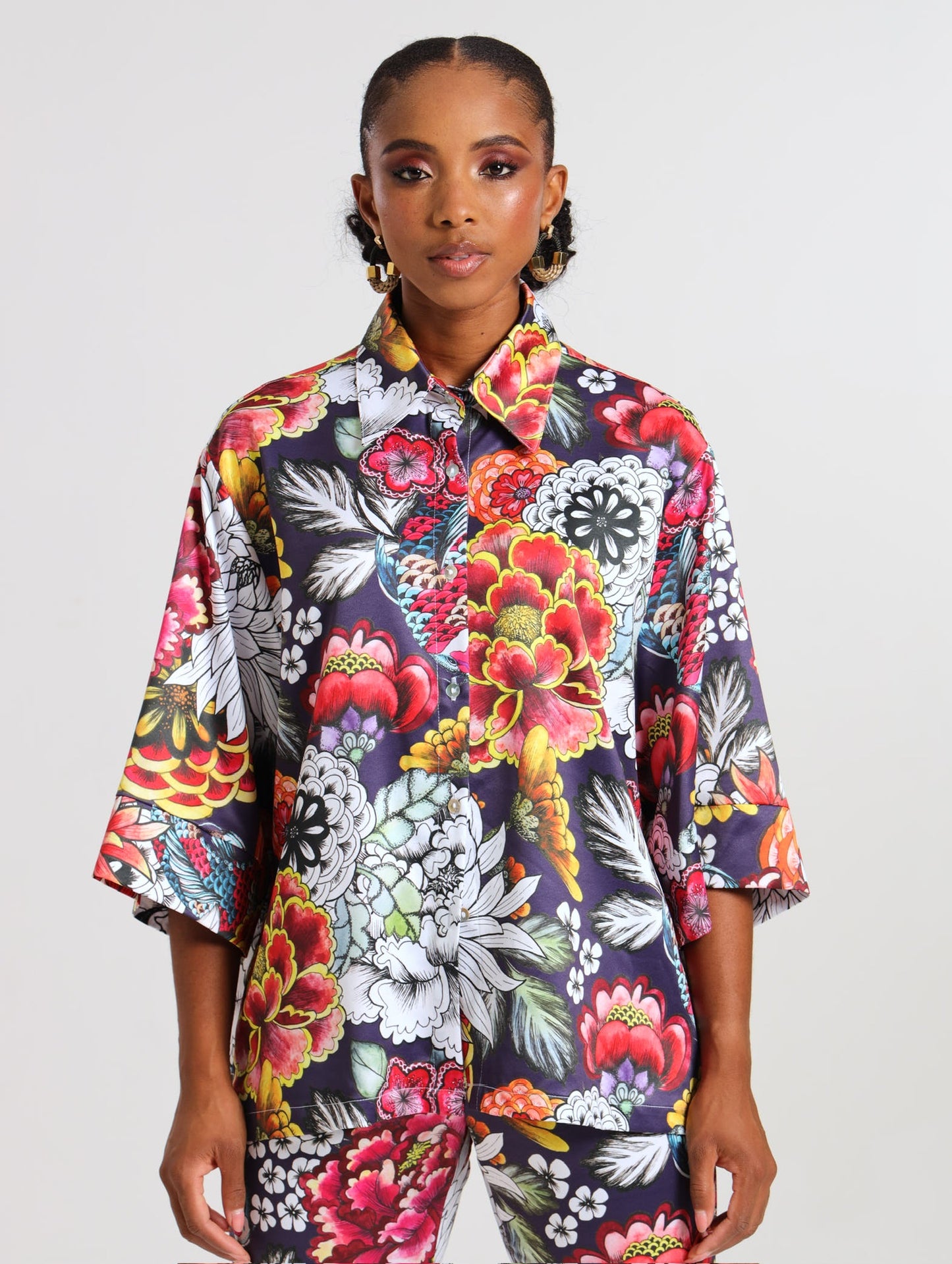 BOXY SHACKET / SAVANNA FLORA