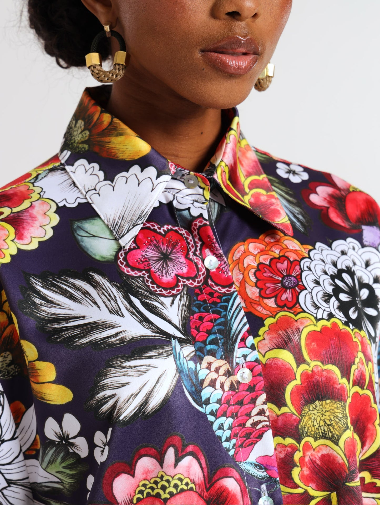 BOXY SHACKET / SAVANNA FLORA