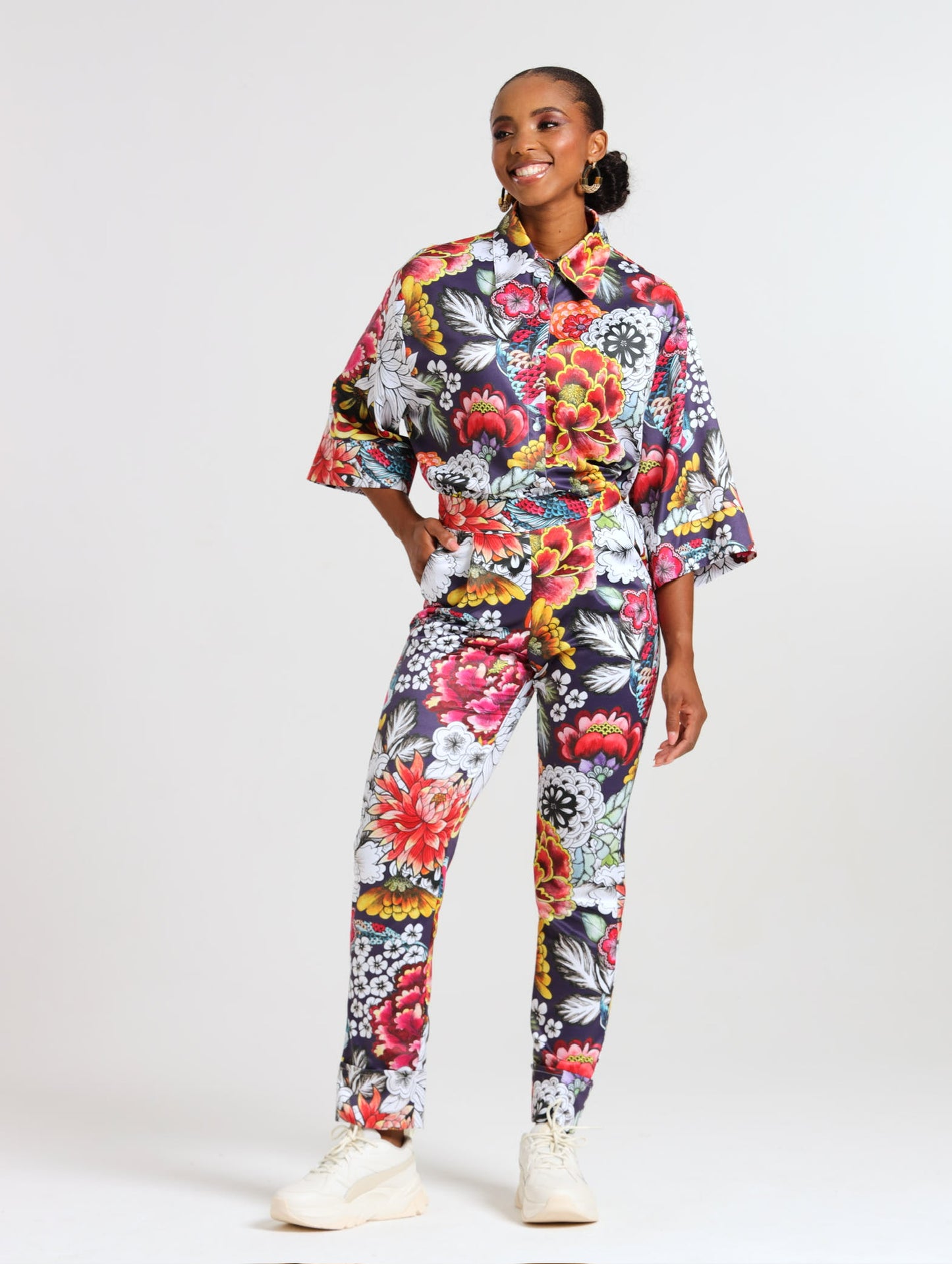 CIGAR PANTS / SAVANNA FLORA