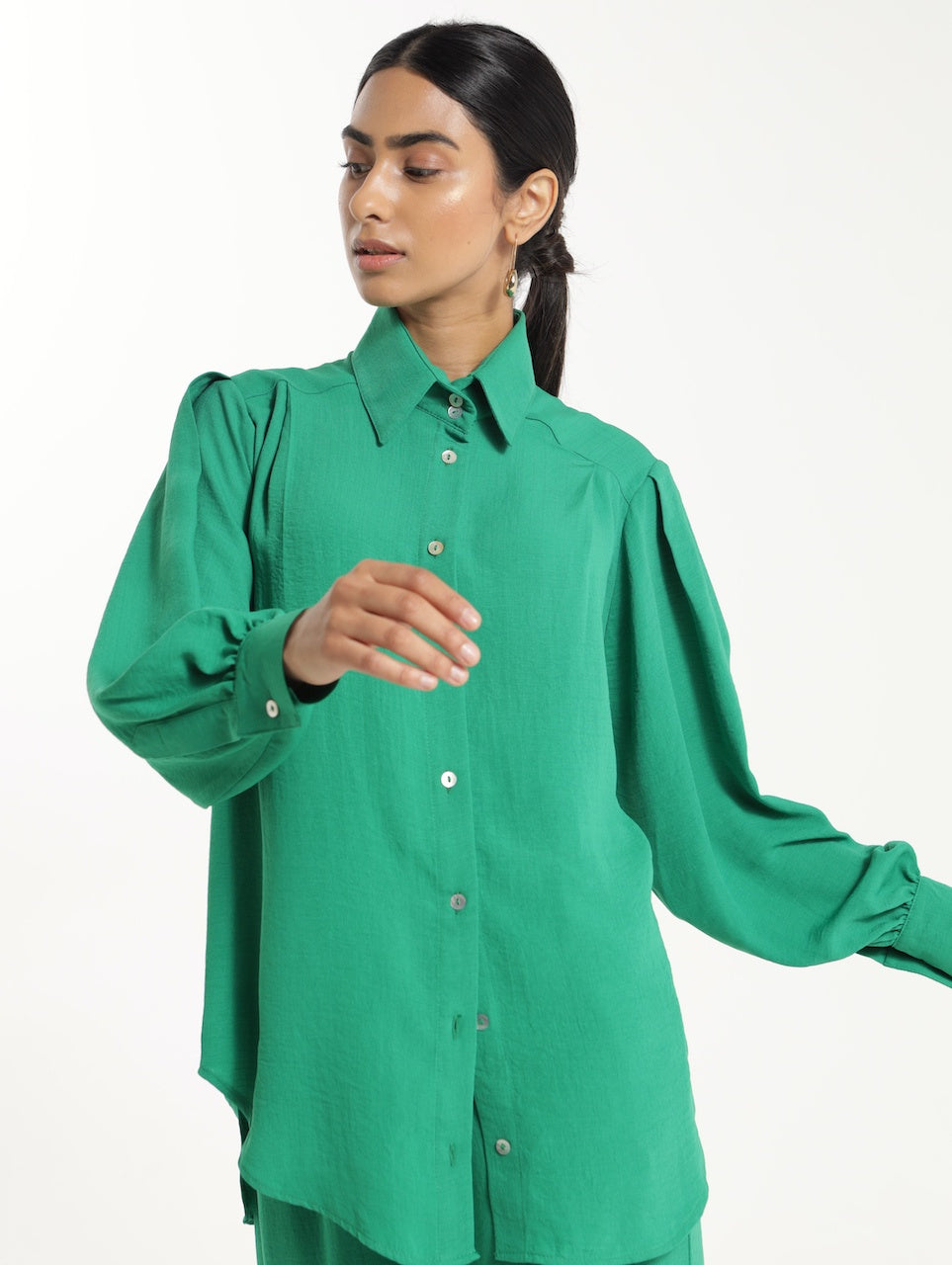 OS BOYFRIEND TOP / GREEN PEPPER