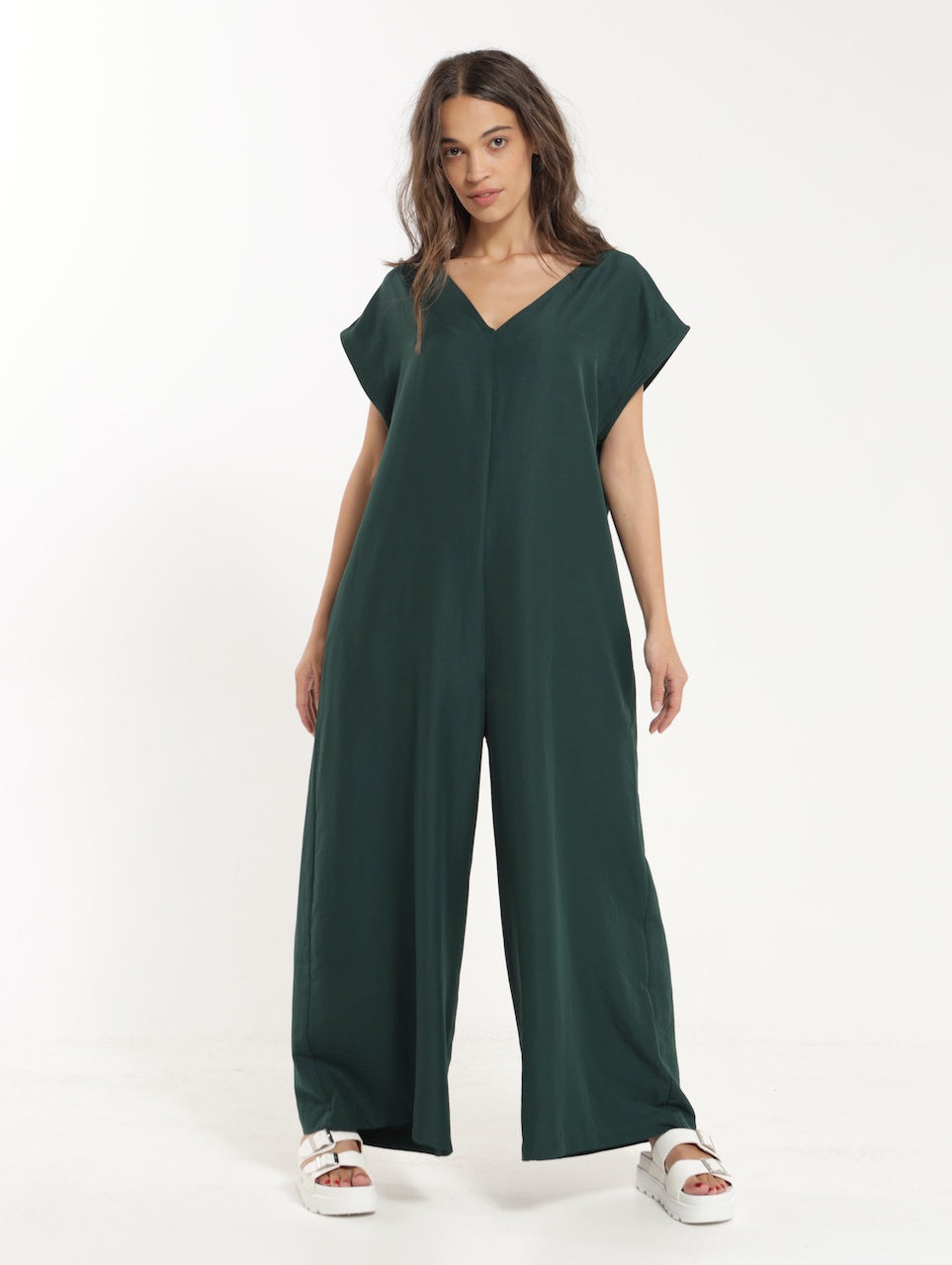 PALAZZO JUMPSUIT / BLACK FOREST