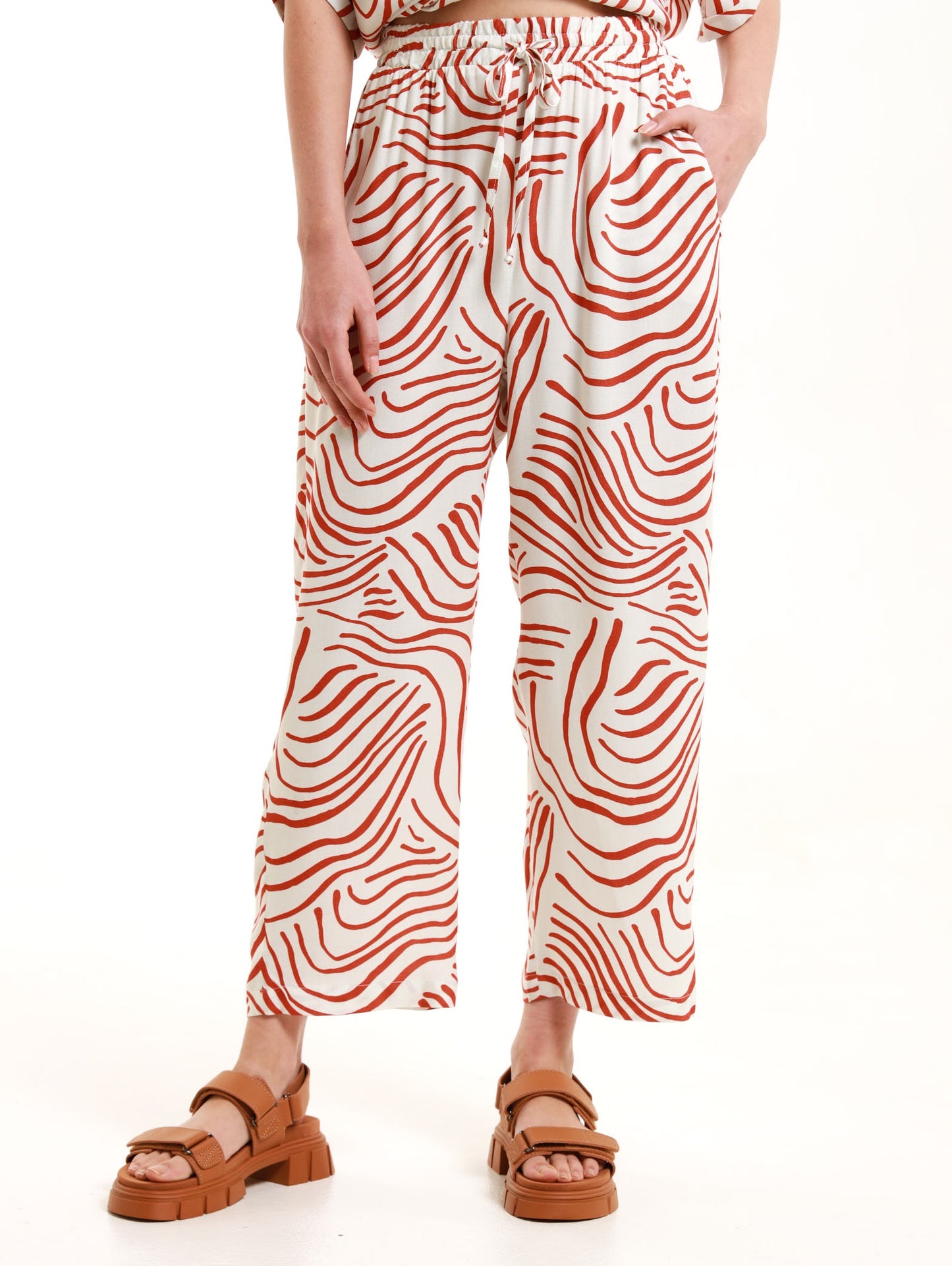 DRAWSTRING PALAZZO / TERRA WAVES