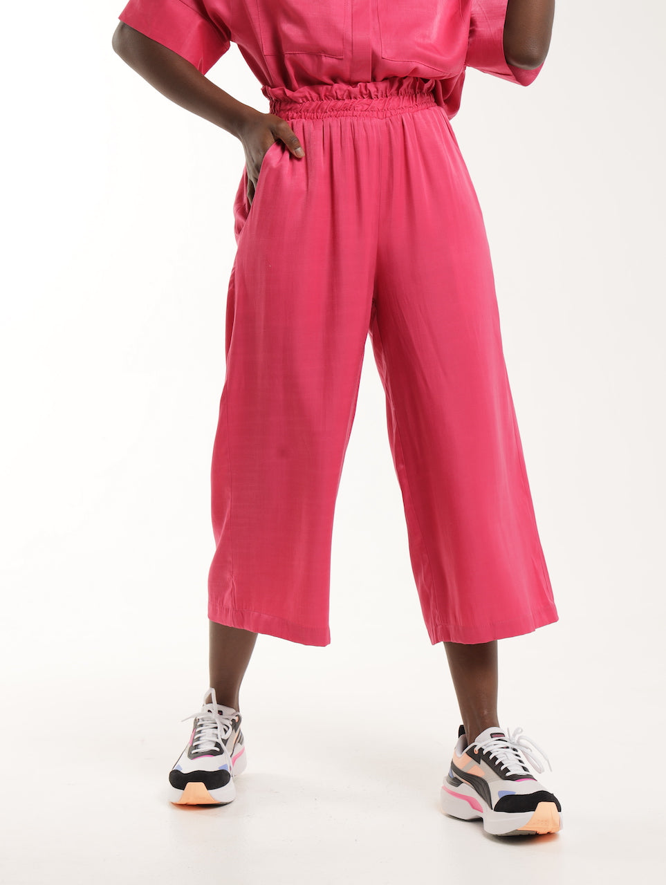 PAPERBAG CULOTTES / FUSCHIA