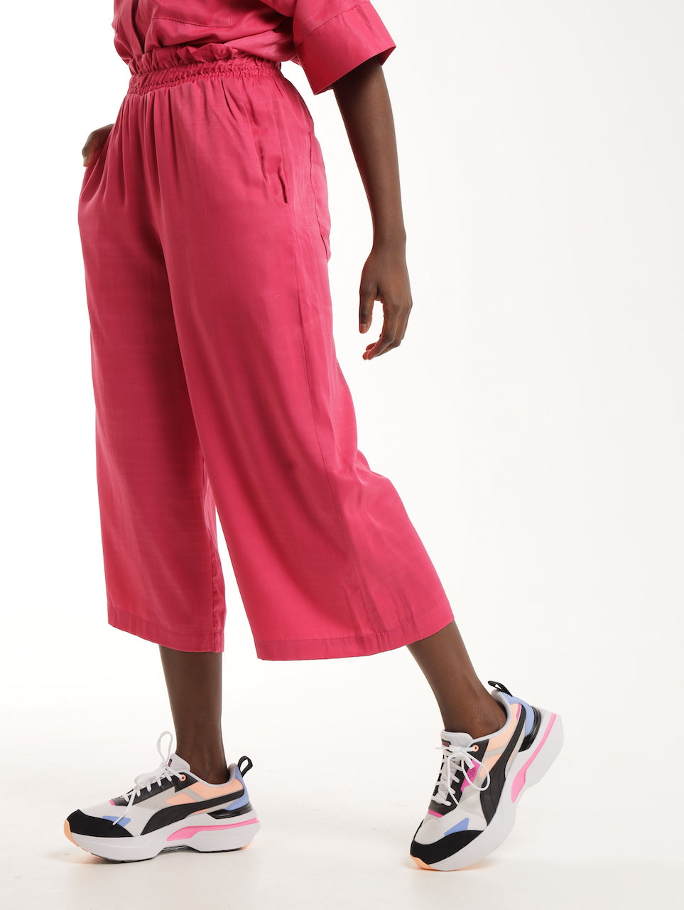 PAPERBAG CULOTTES / FUSCHIA