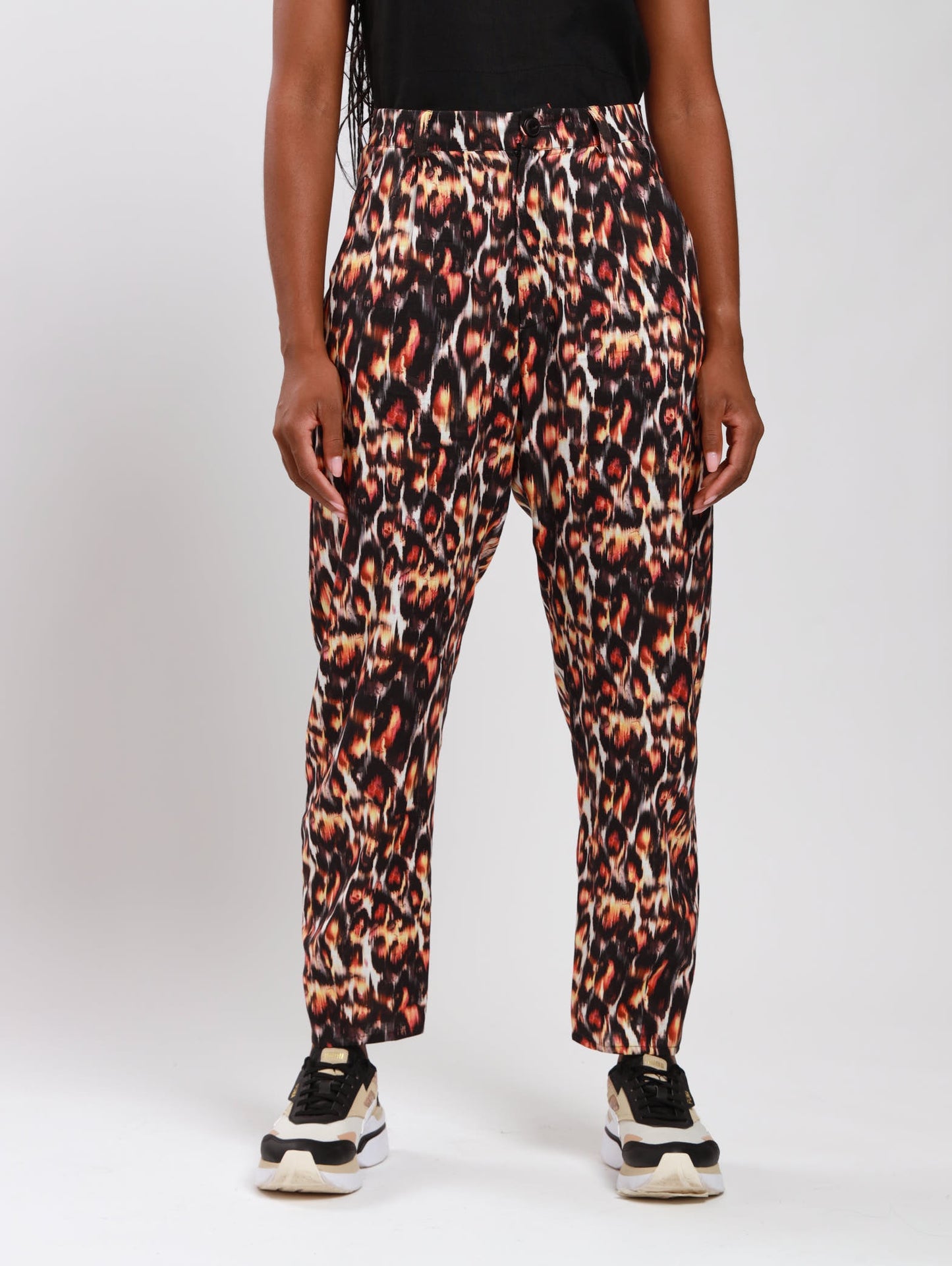 TAPERED PANTS / ANIMAL SKIN