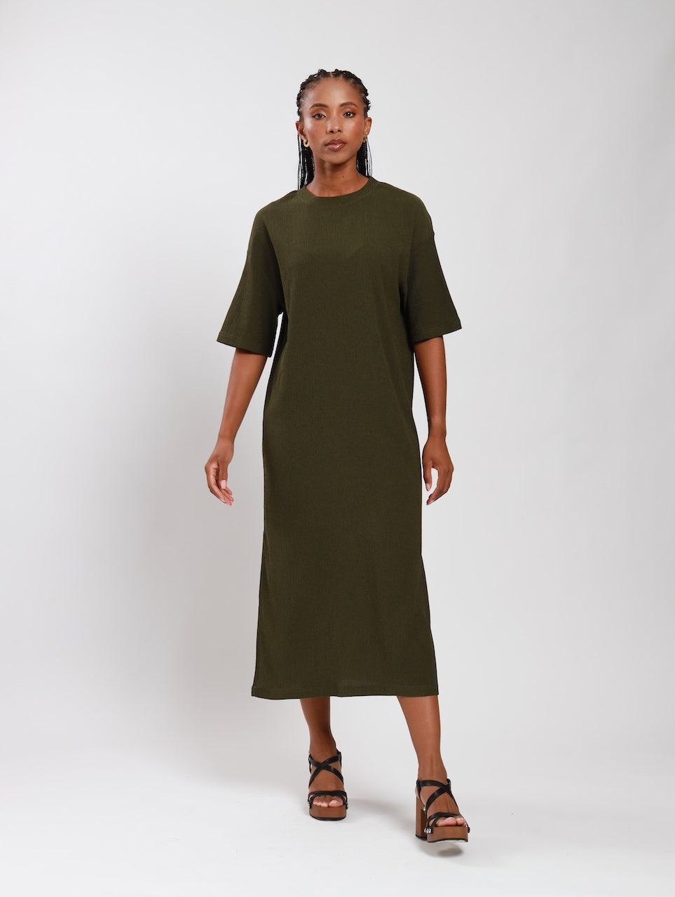 T-SHIRT DRESS / YORYU KHAKI