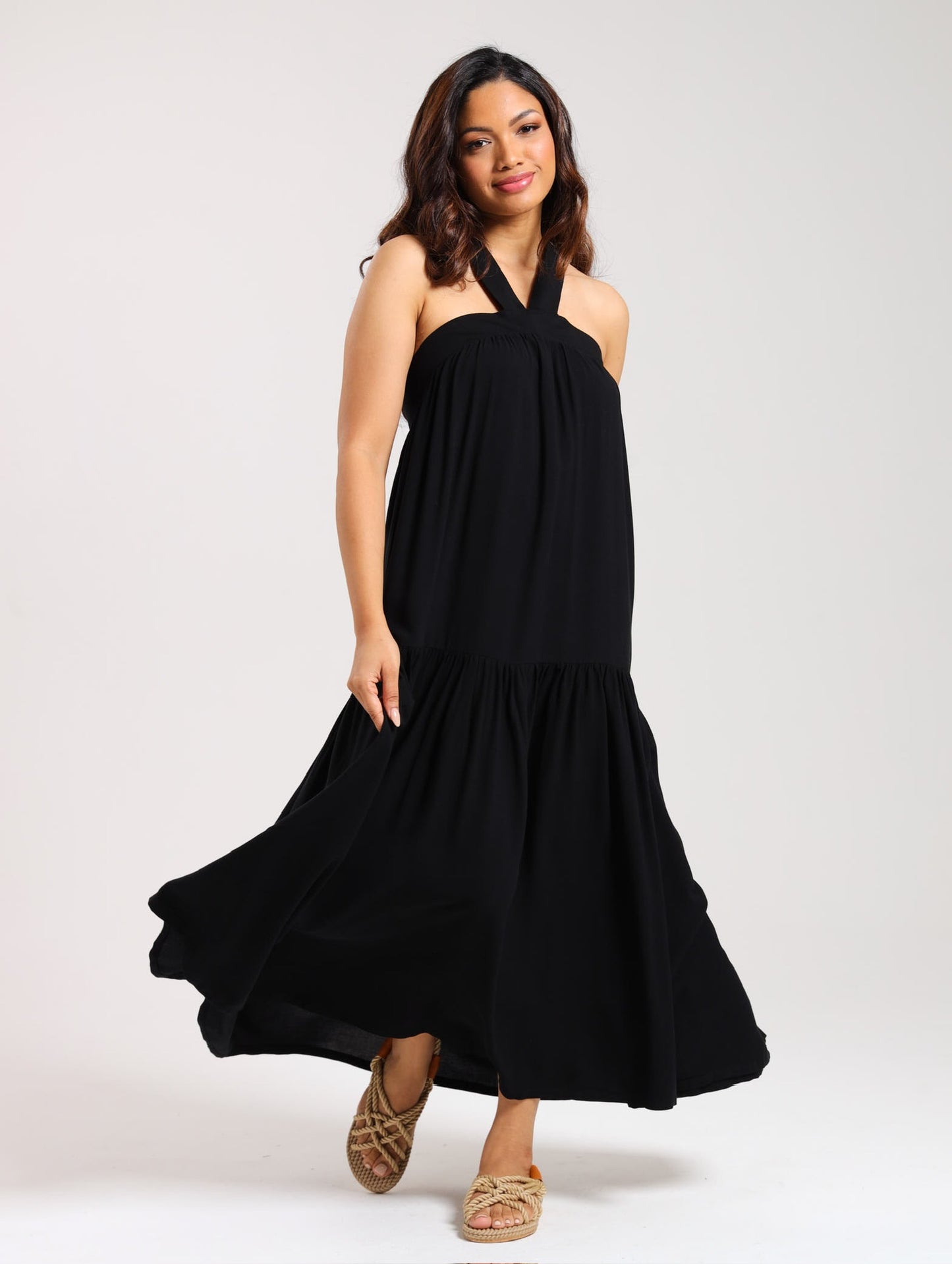 CABO MAXI DRESS / EBONY