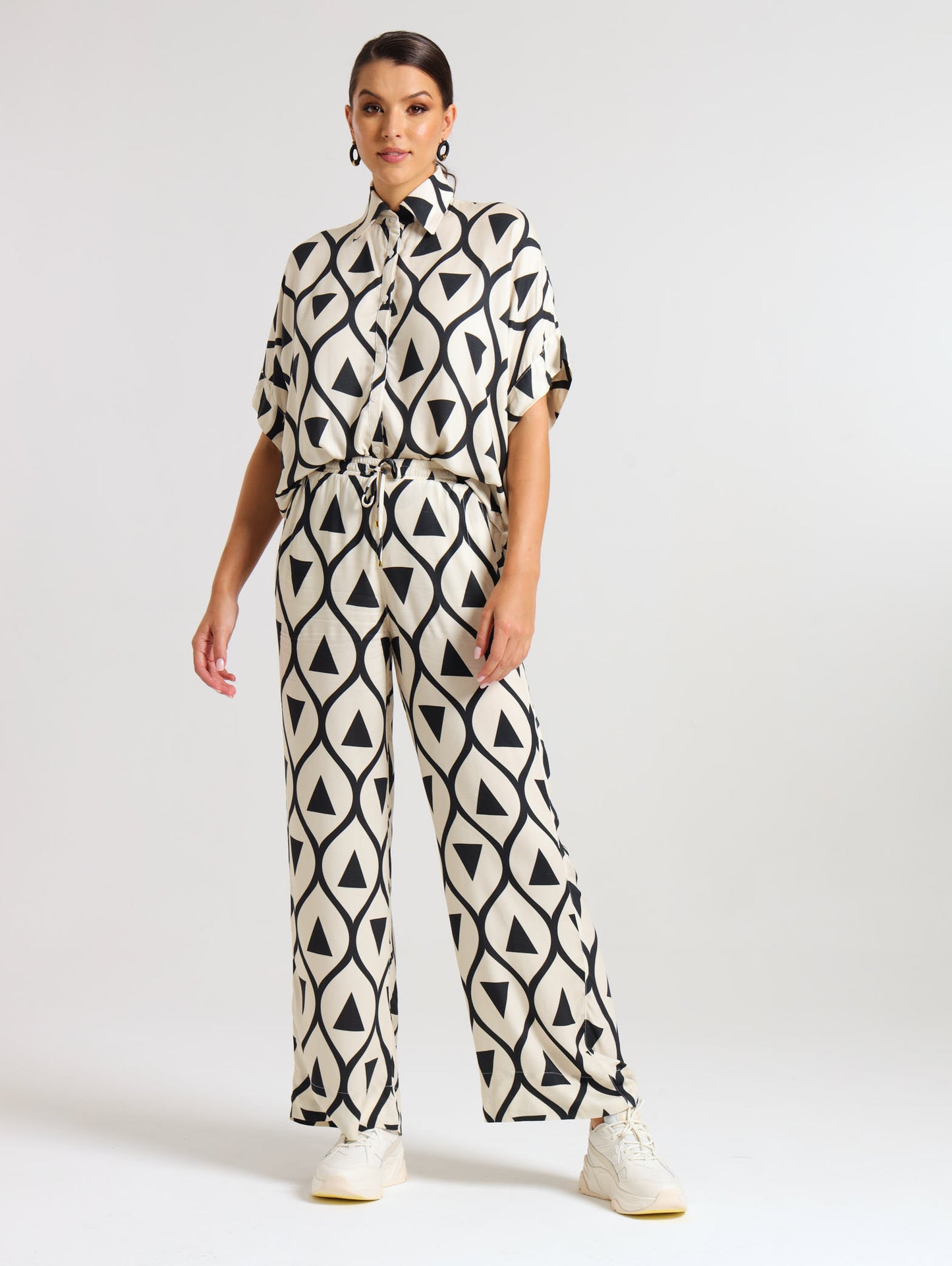 HI-LO TOP / ABSTRACT GEO
