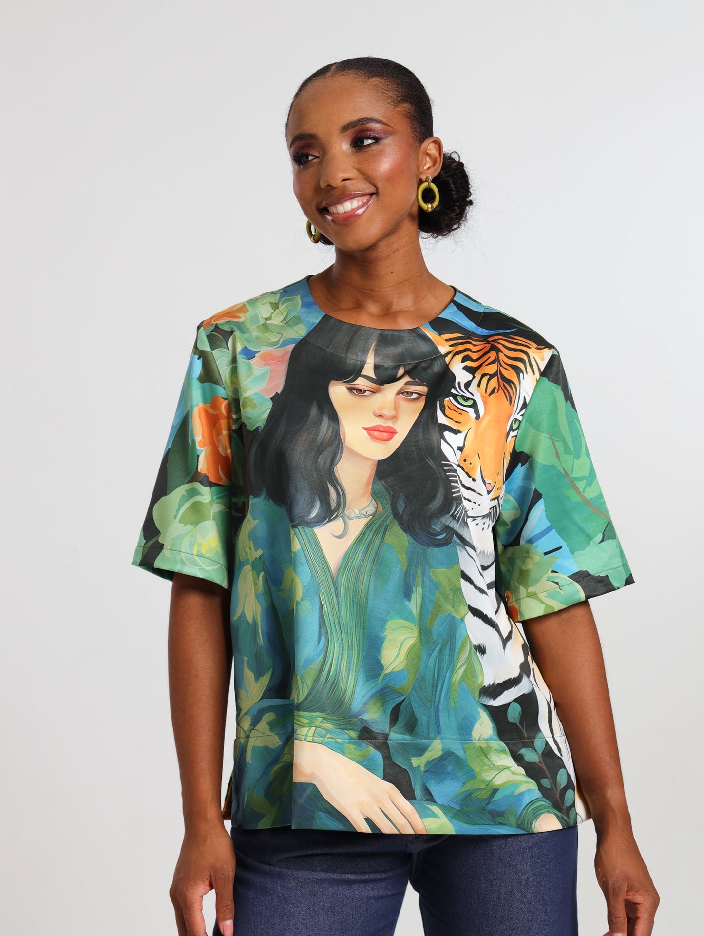 ELEVATED TEE / JARDIN TIGER