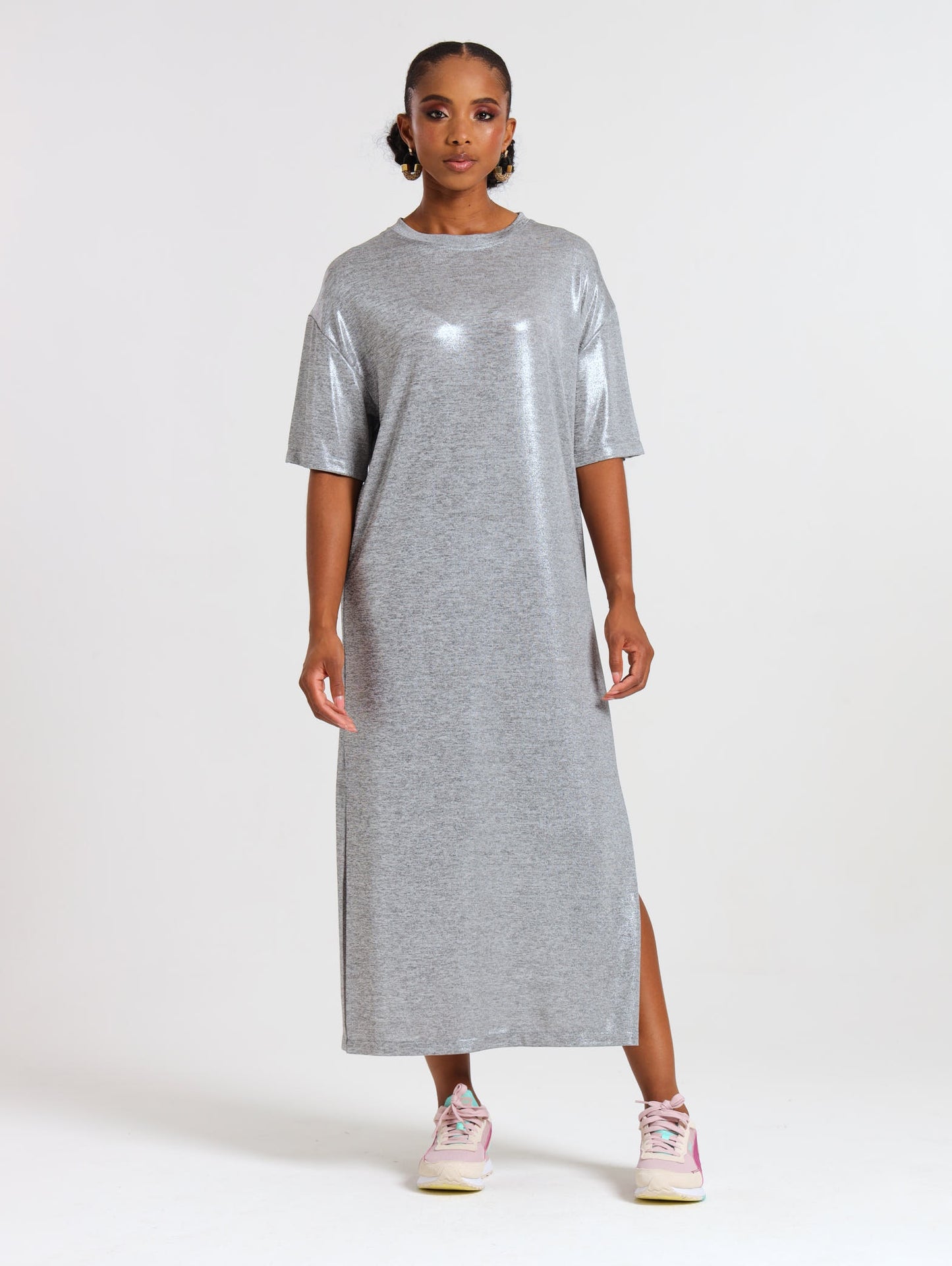T-SHIRT DRESS / FOIL