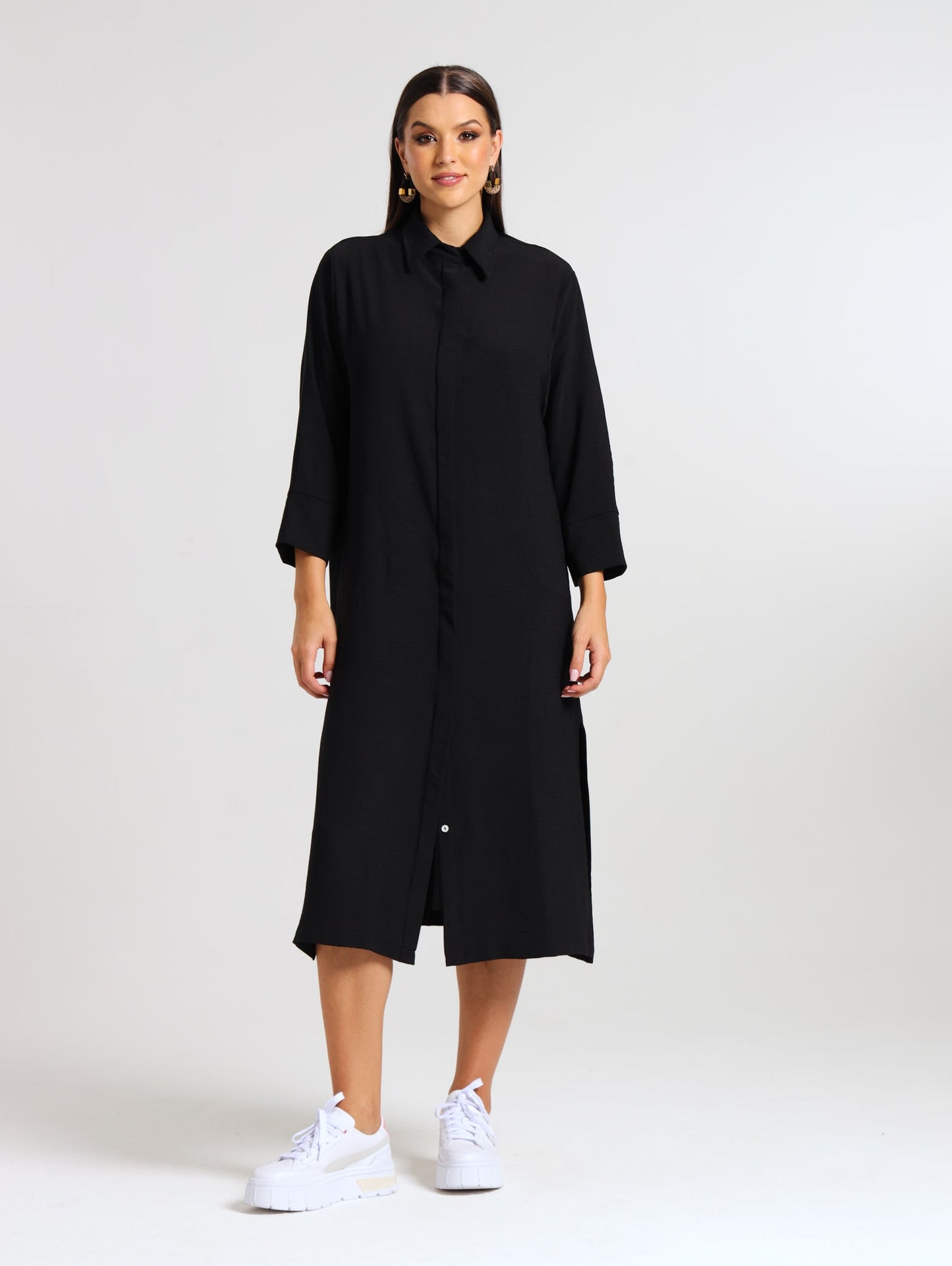 MAXI SHIRTDRESS / MIDNIGHT