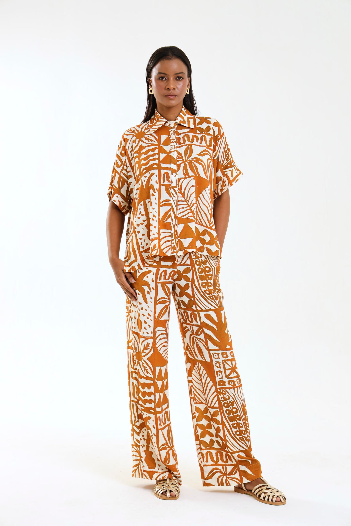 DRAWSTRING PANTS / TERRAPRINT