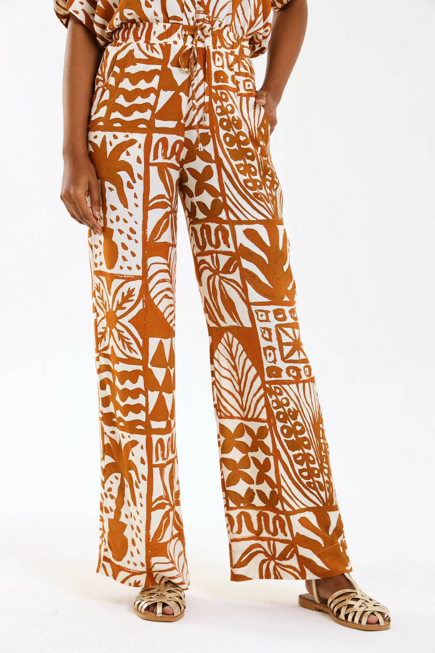 DRAWSTRING PANTS / TERRAPRINT