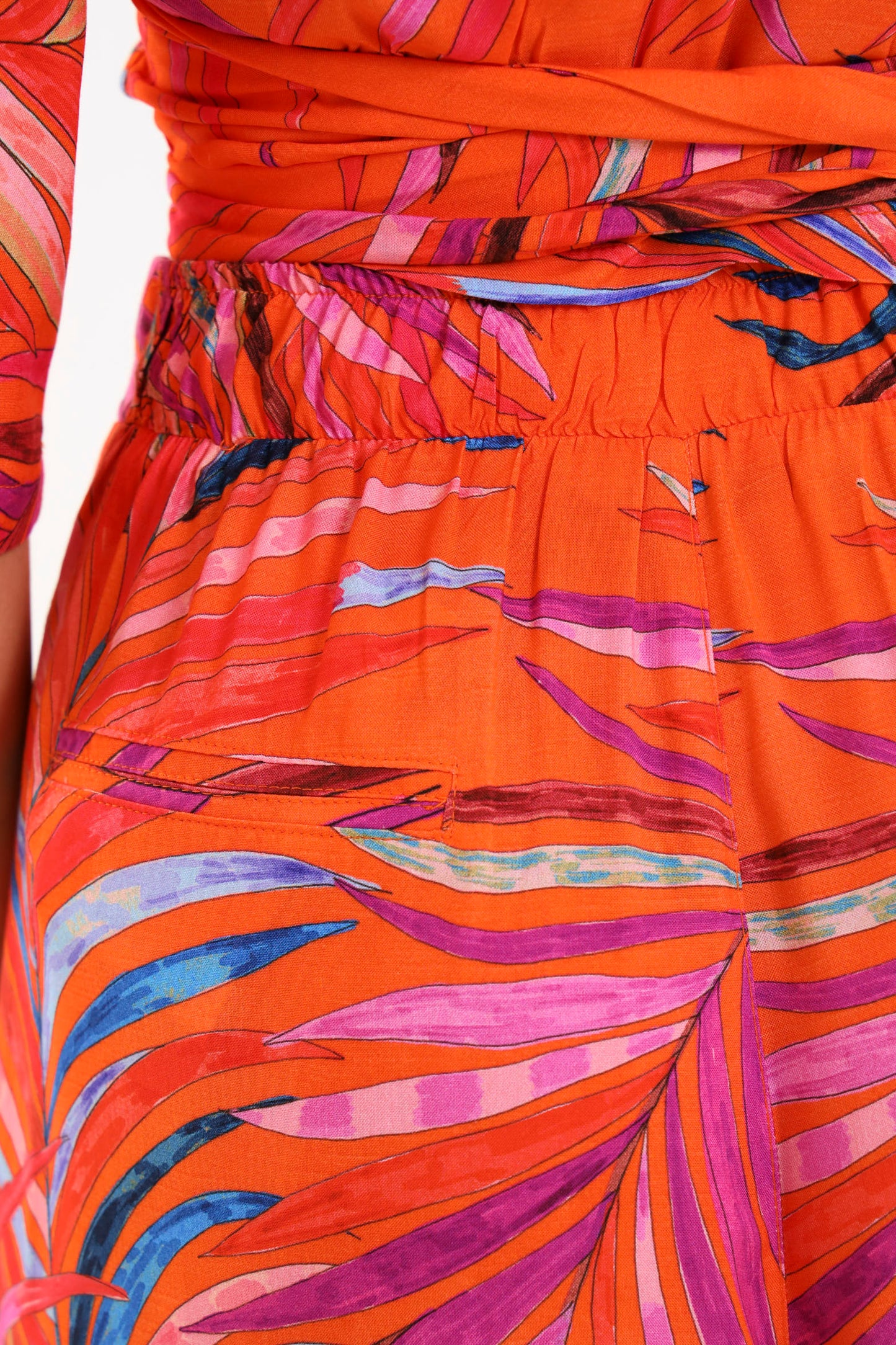 PLEAT PALAZZO / TANGERINE PALMA