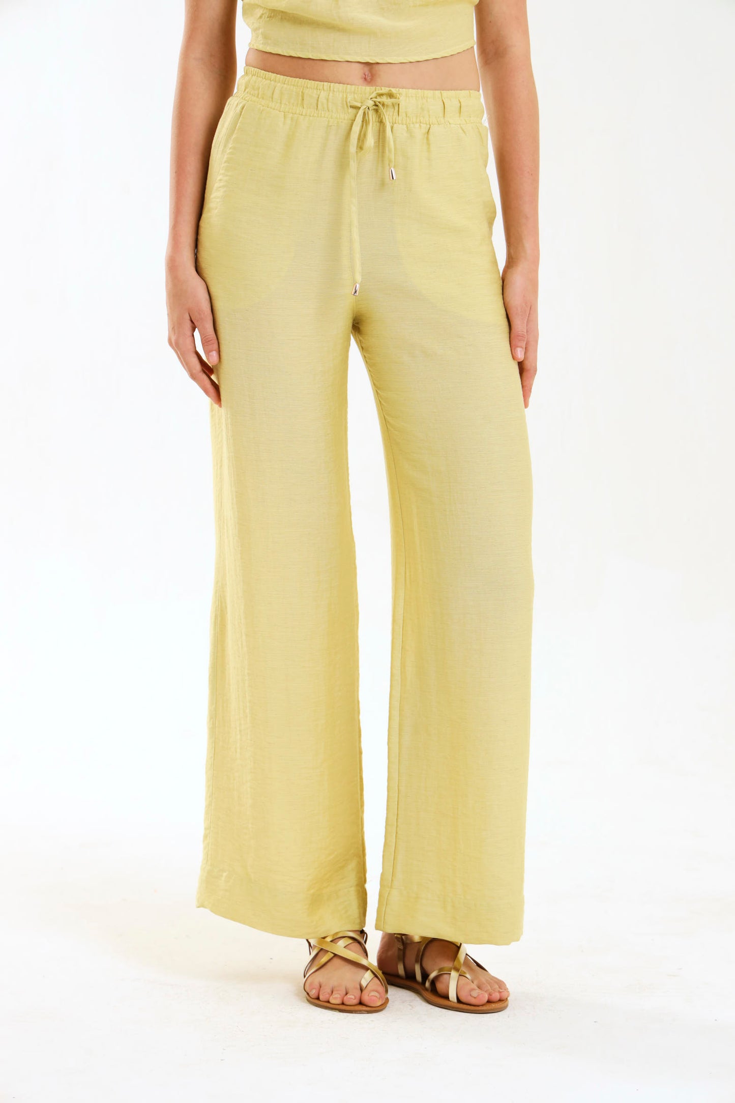 DRAWSTRING PANTS / MISTED MARIGOLD