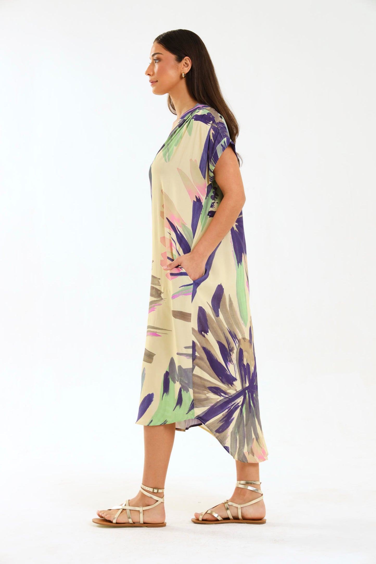 TULIP MAXI DRESS / PALM BREEZE