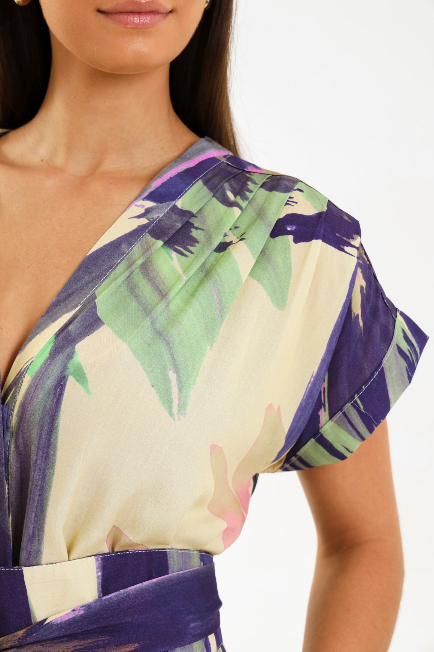 TULIP MAXI DRESS / PALM BREEZE