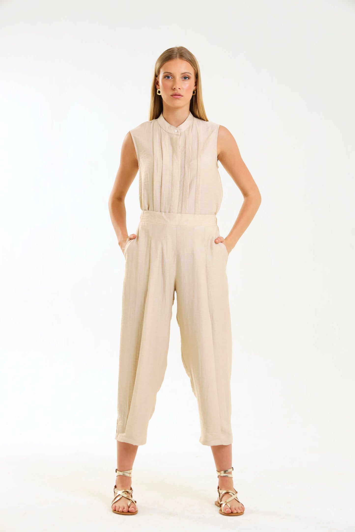 PLEATED TANK / NATURAL