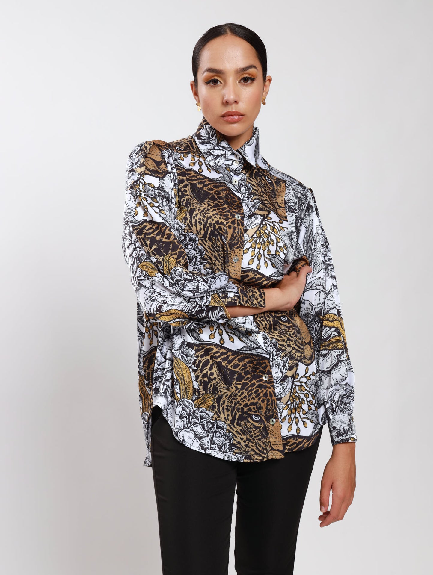 OS BOYFRIEND TOP / PEONY TIGER