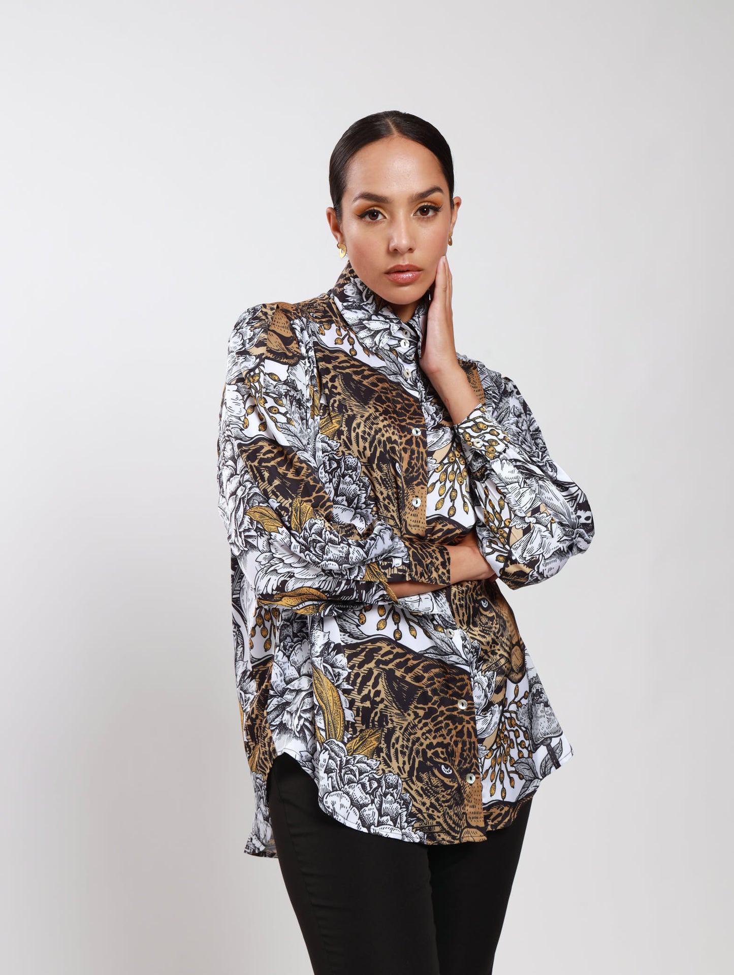 OS BOYFRIEND TOP / PEONY TIGER