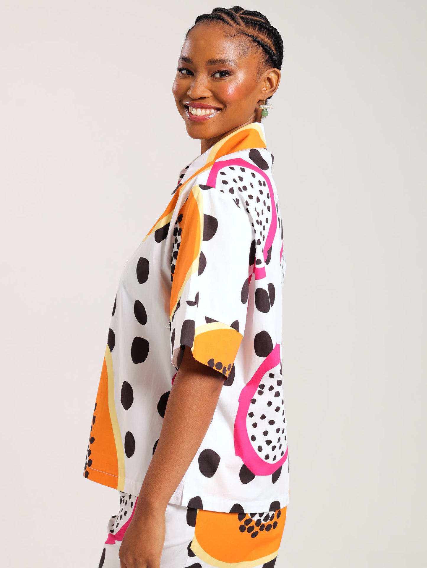 BOXY BOYFRIEND TOP / PAPAYA