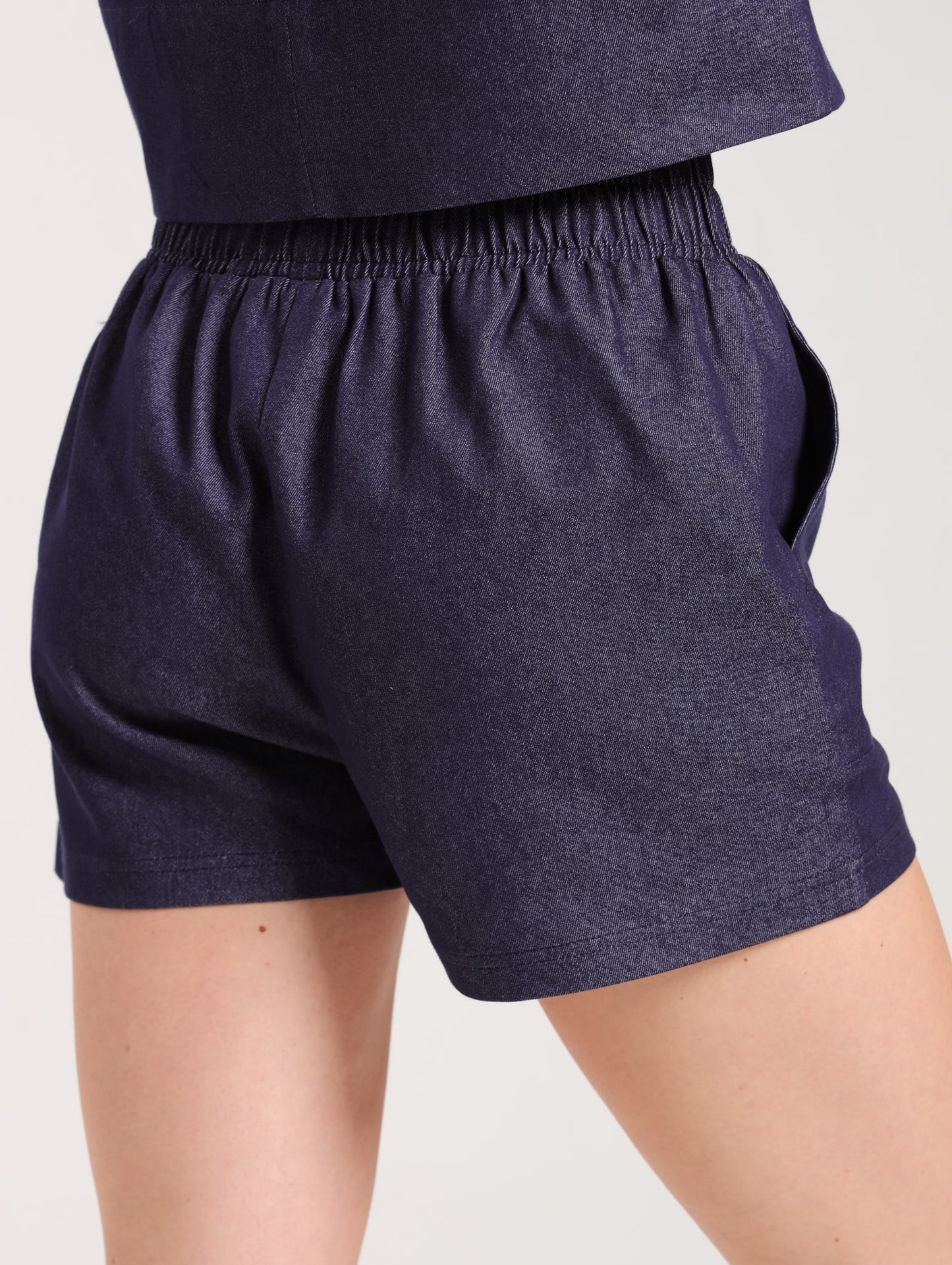 DRAWSTRING SHORTS / DENIM