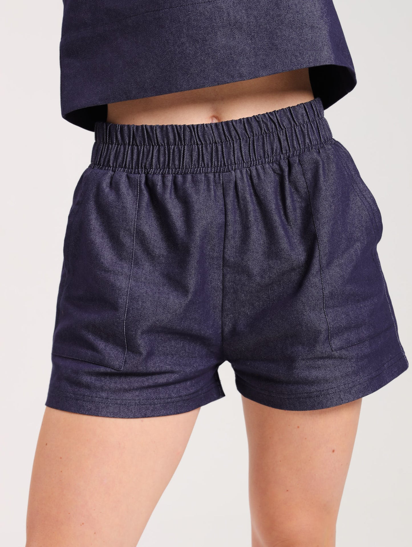 DRAWSTRING SHORTS / DENIM