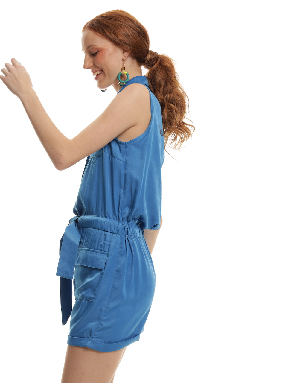 CARGO MIDI JUMPSUIT / SUPERSONIC