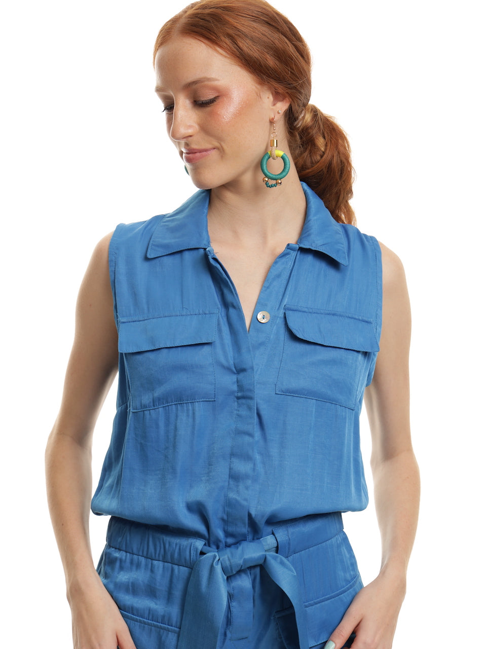 CARGO MIDI JUMPSUIT / SUPERSONIC