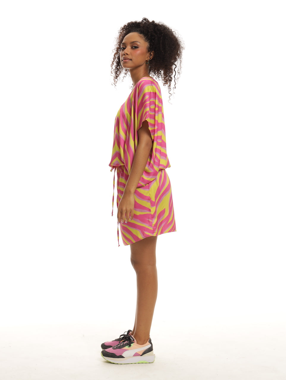 KUTA MIDI DRESS / FUSCHIA ACID TIGER