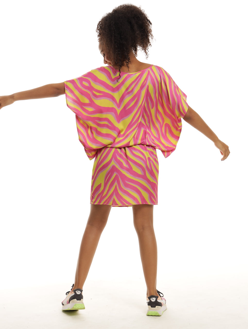 KUTA MIDI DRESS / FUSCHIA ACID TIGER