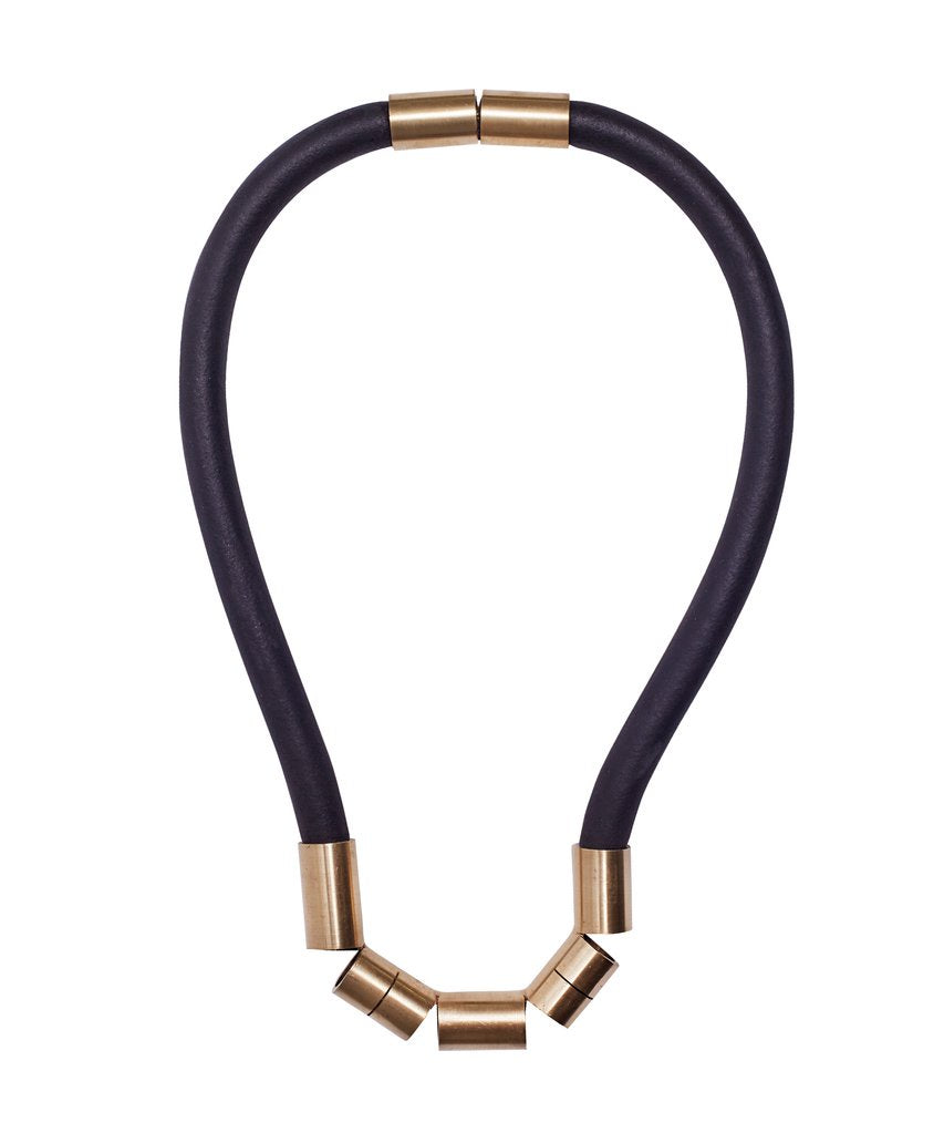 ILONI / SPLIT NECKPIECE BLACK (NSP3)
