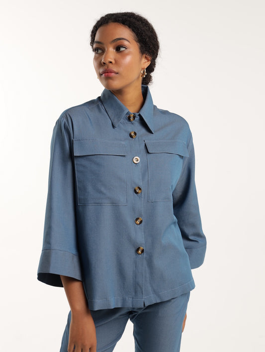 THE SHACKET / DENIM RAYON