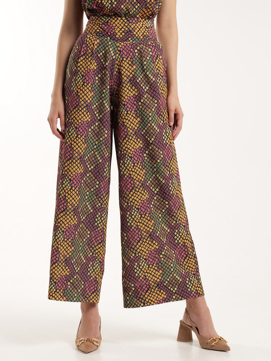 PALAZZO / SAGE SNAKESKIN