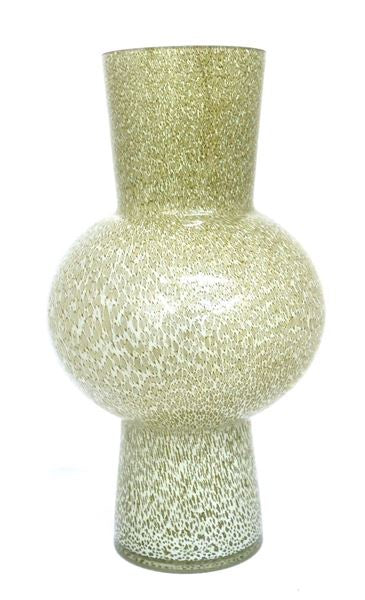 VASE / GREEN METAL BUBBLES