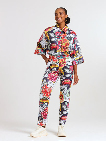 CIGAR PANTS / SAVANNA FLORA
