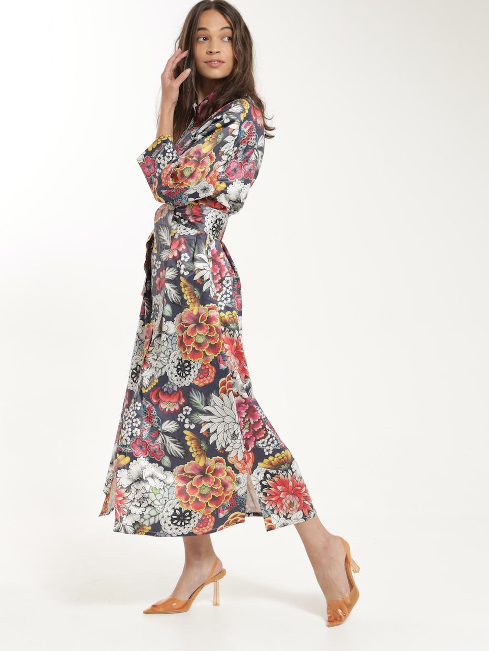 MAXI SHIRTDRESS / Japanese Garden