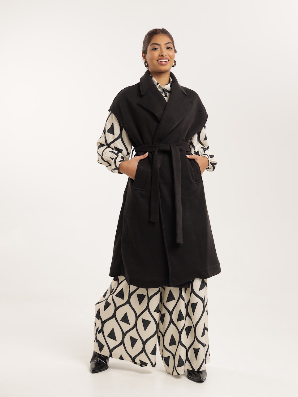 GILET / BLACK MELTON