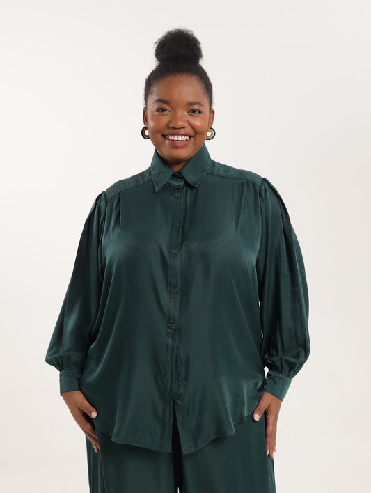 OS BOYFRIEND TOP / TREKKING GREEN