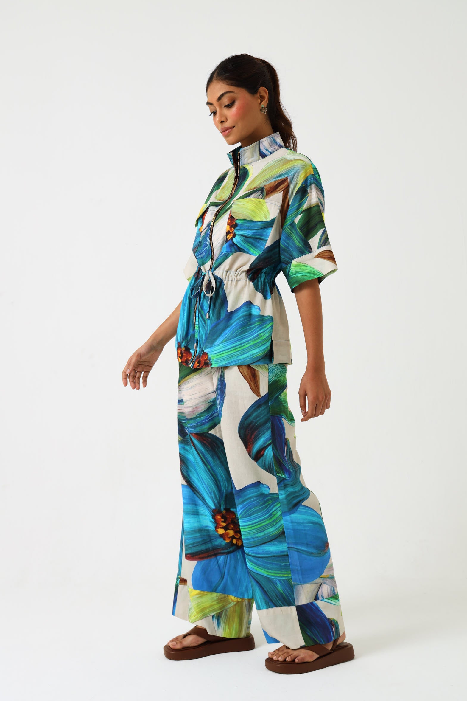 CUFFED DRAWSTRING PANTS / FLORA NOVA