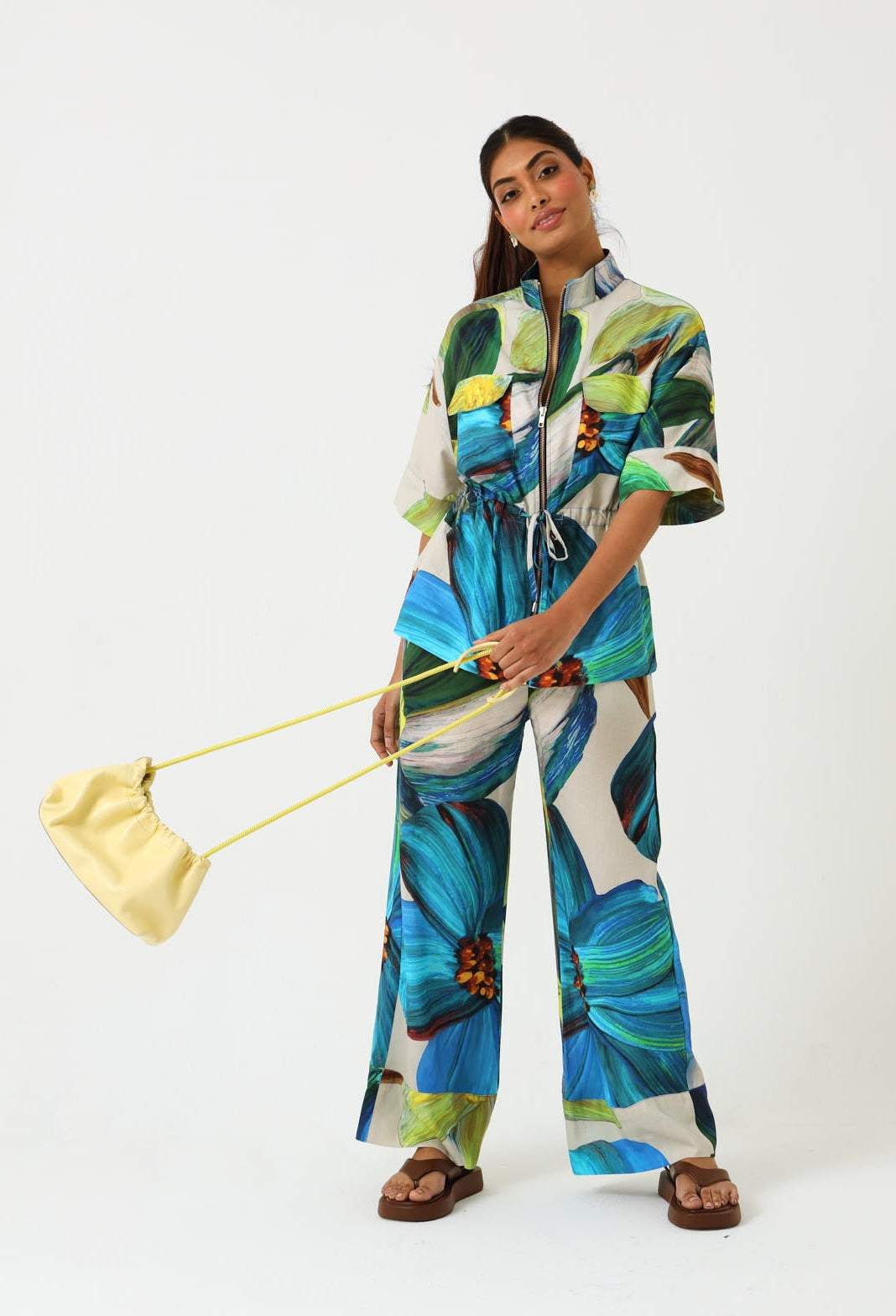 CUFFED DRAWSTRING PANTS / FLORA NOVA