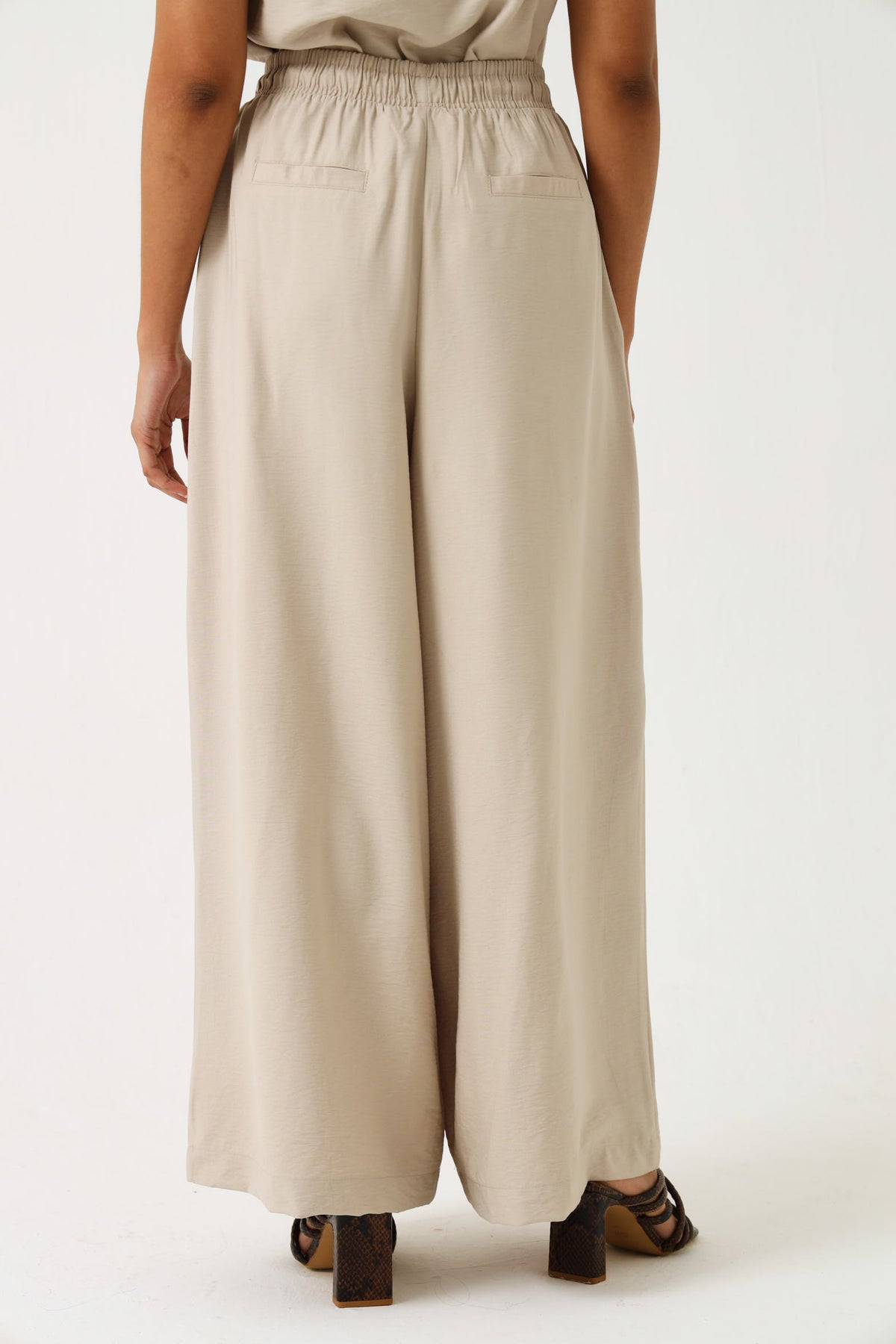MAXI PALAZZO / OATMEAL