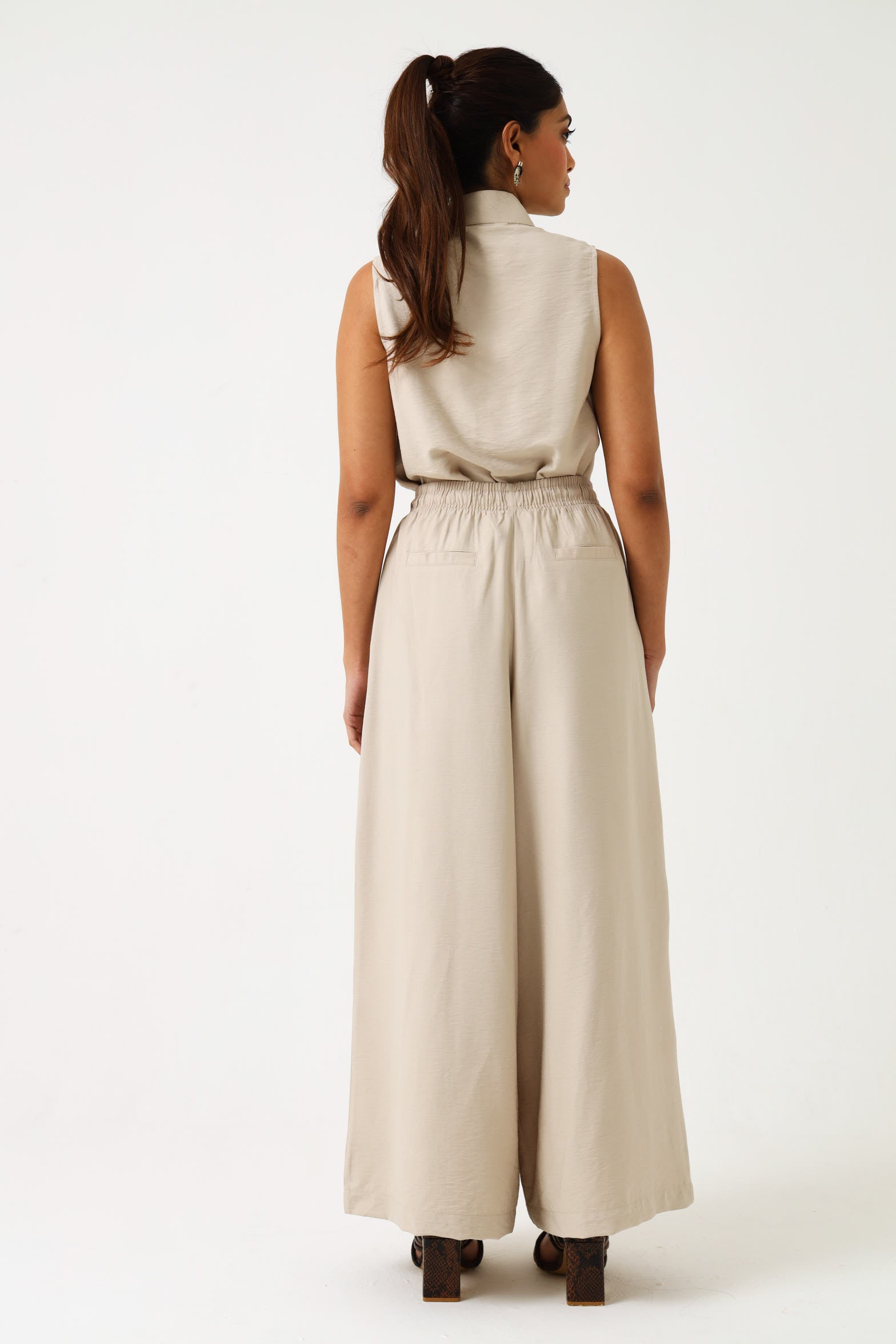MAXI PALAZZO / OATMEAL