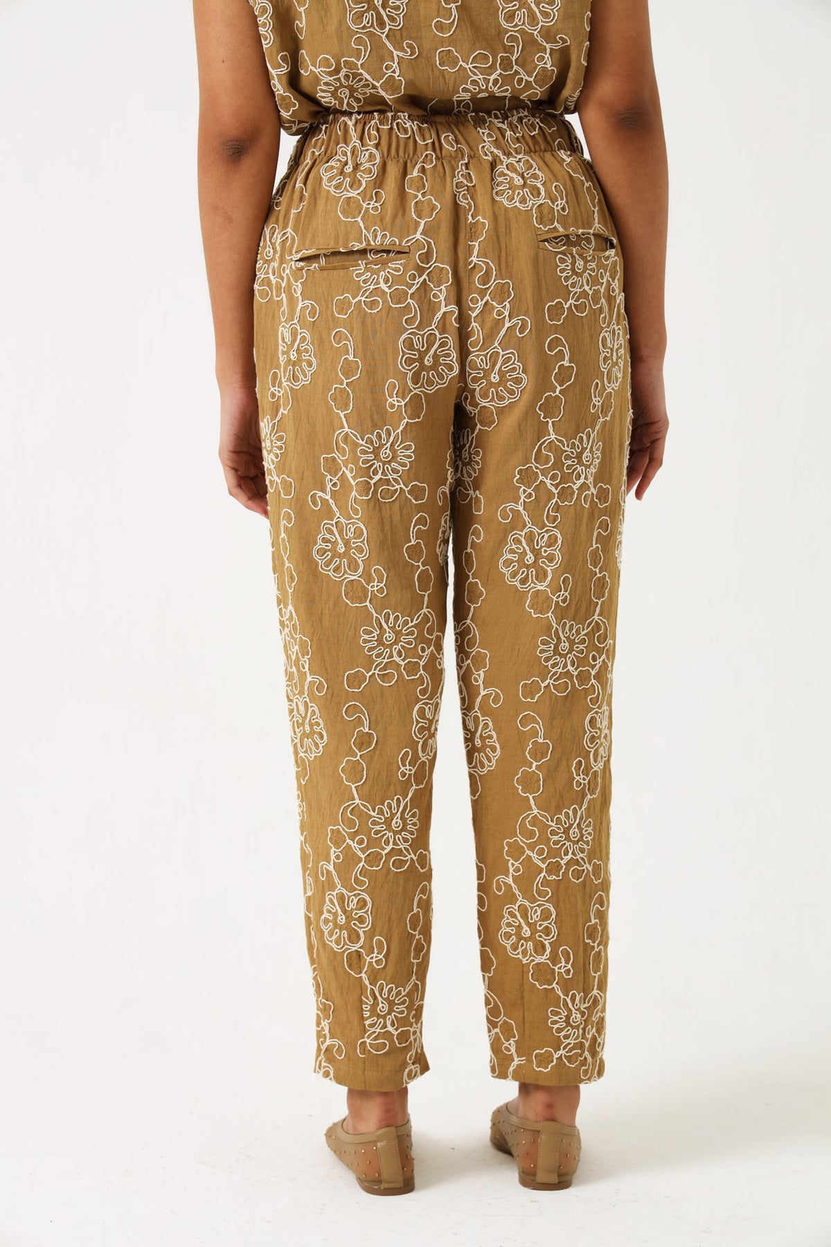 PAINTER PANTS / ROPE FLORAL