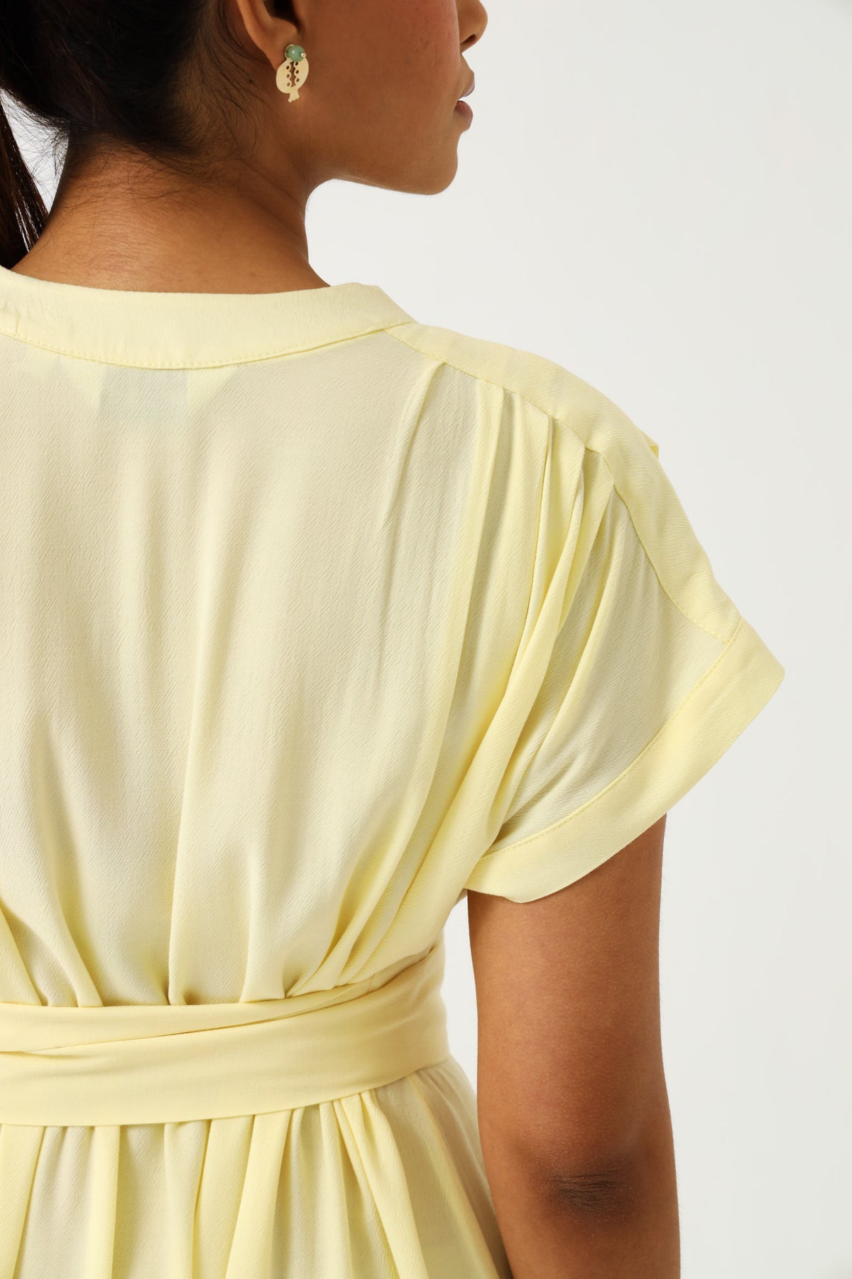 TULIP MAXI DRESS / PASTEL YELLOW