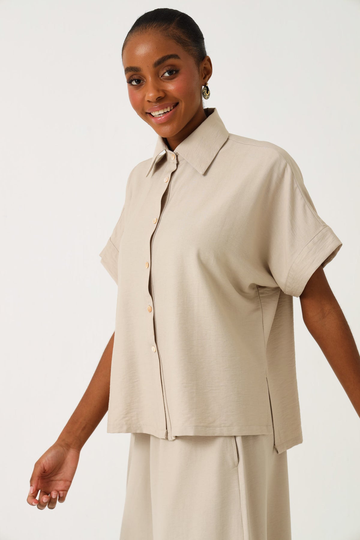 HI-LO TOP / OATMEAL